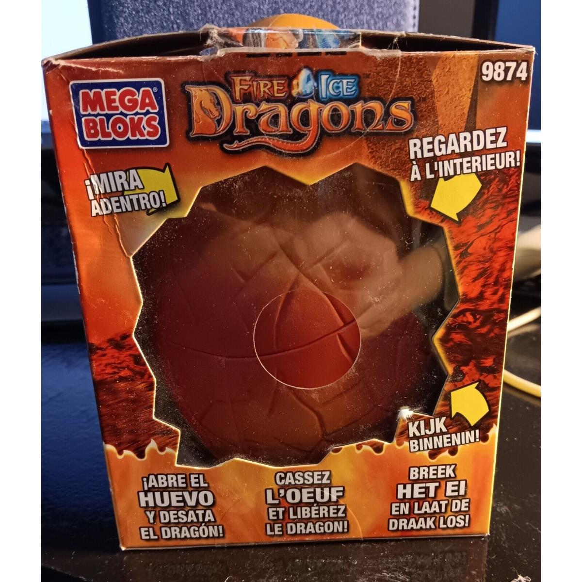 Mega Bloks Fire/ice Dragons: Kragmyre Wrath Dragon 9874