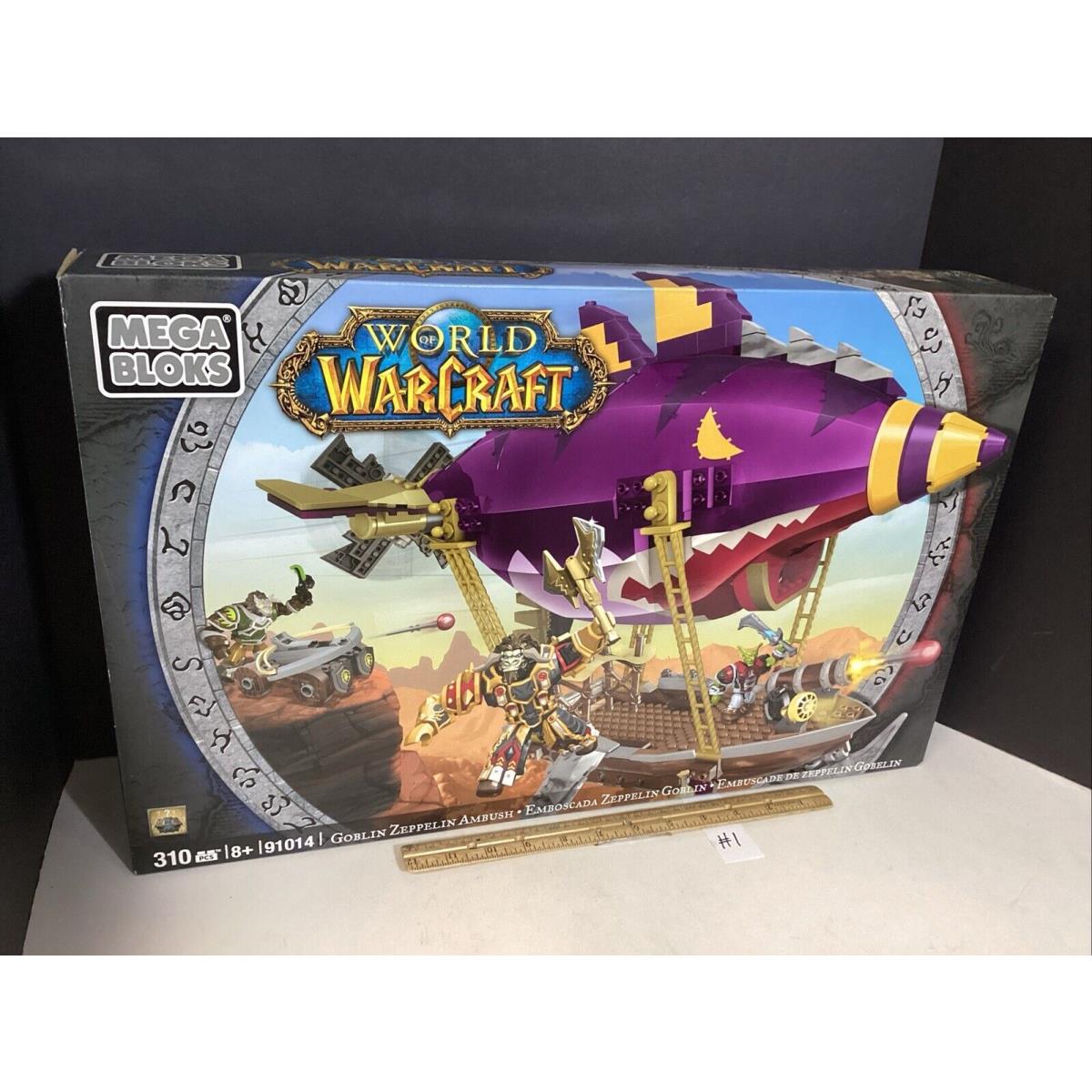 World of Warcraft Mega Bloks Goblin Zeppelin Ambush 310 pc Model Kit 91014 1