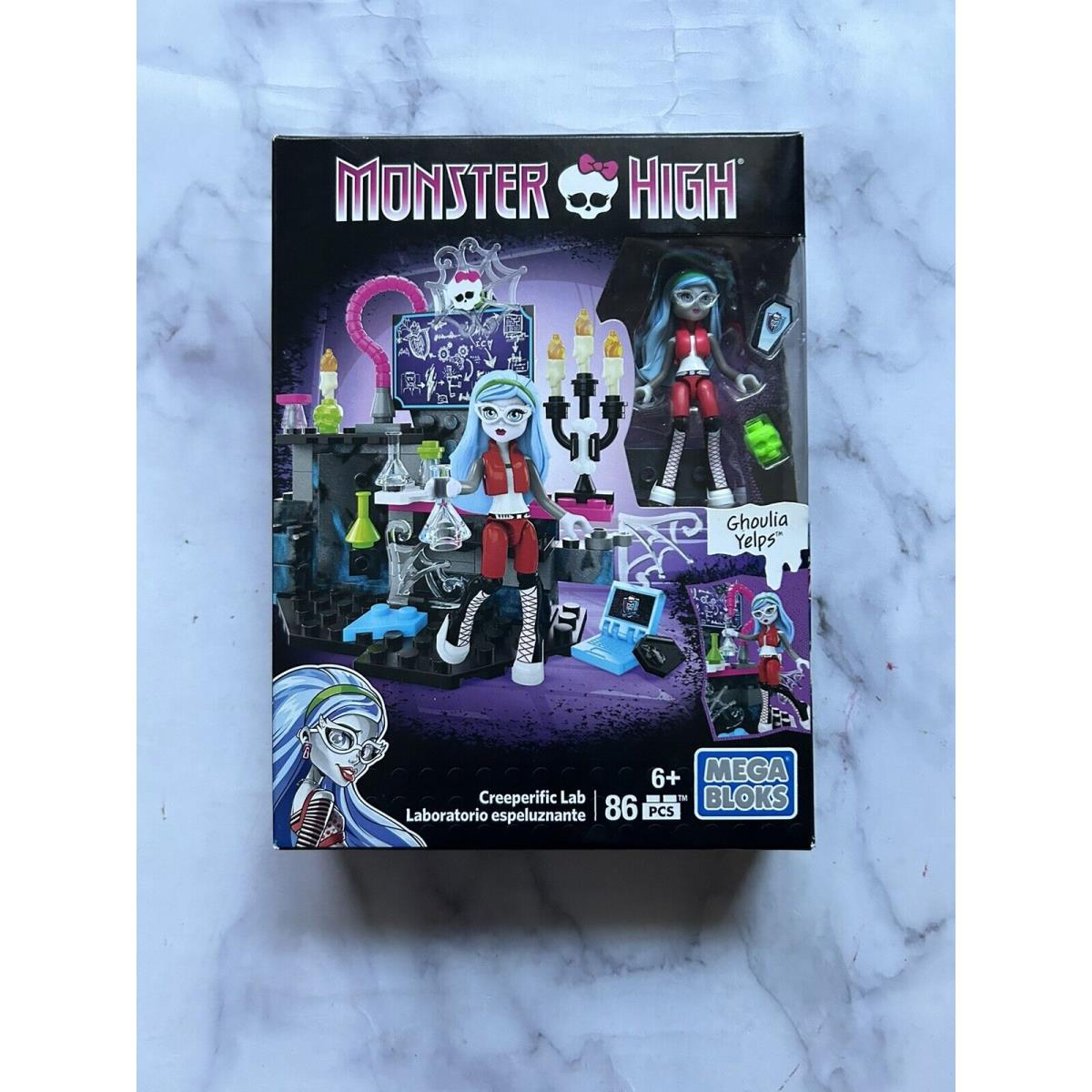 Monster High 2015 Mega Bloks Ghoulia Yelps Creeperific Lab