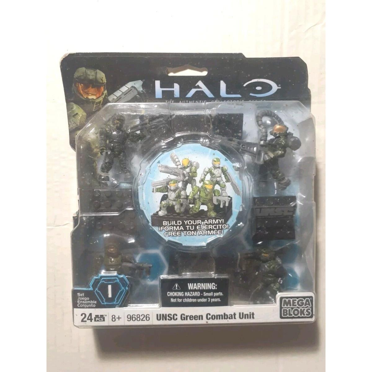 Halo Wars Sealed/nib 2009 Mega Bloks Unsc Green Combat Unit 96826