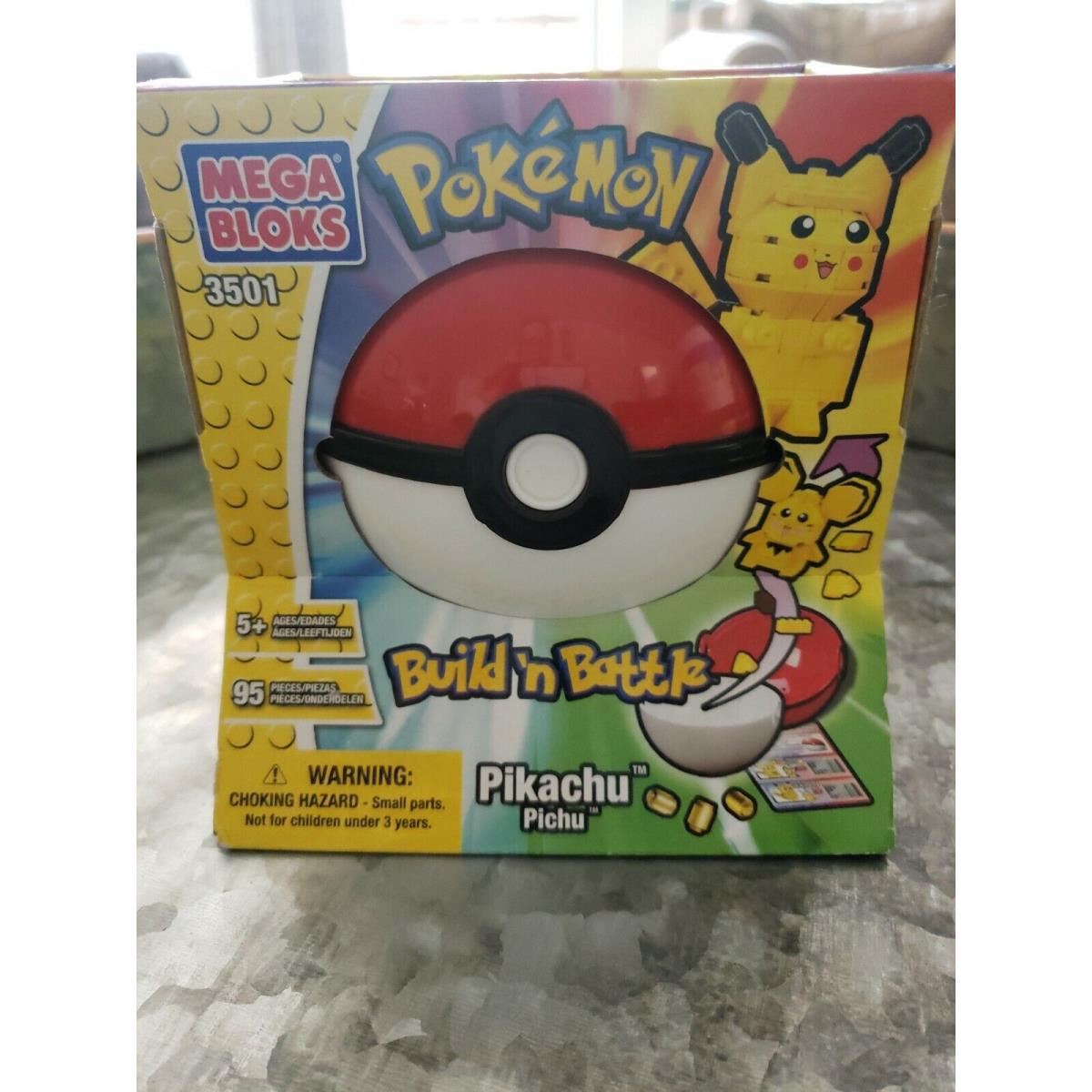 2004 Mega Bloks Pokemon Build N Battle Pikachu Pichu 3501