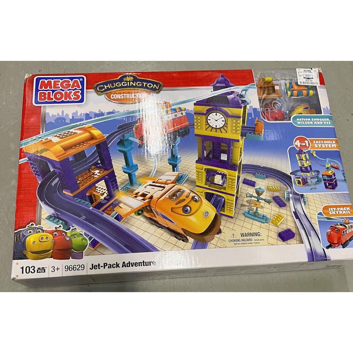 Mega Bloks Chuggington 96629 Jet Pack Adventure Set Blocks w Chugger Wilson Vee