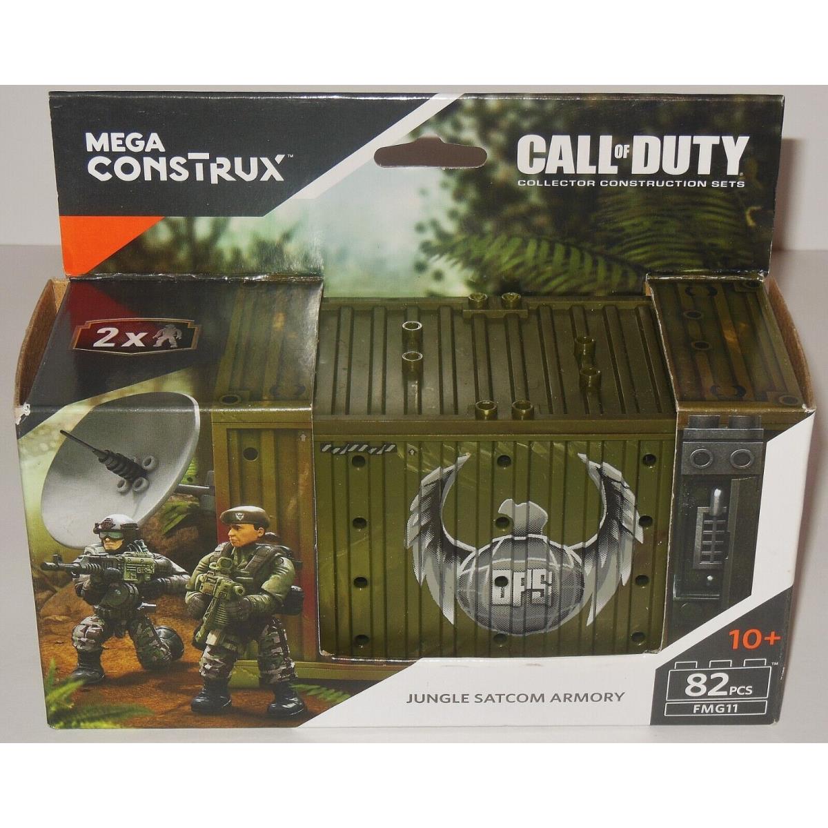 New: Mega Construx: Call of Duty Jungle Satcom Armory FMG11 82-piece Set