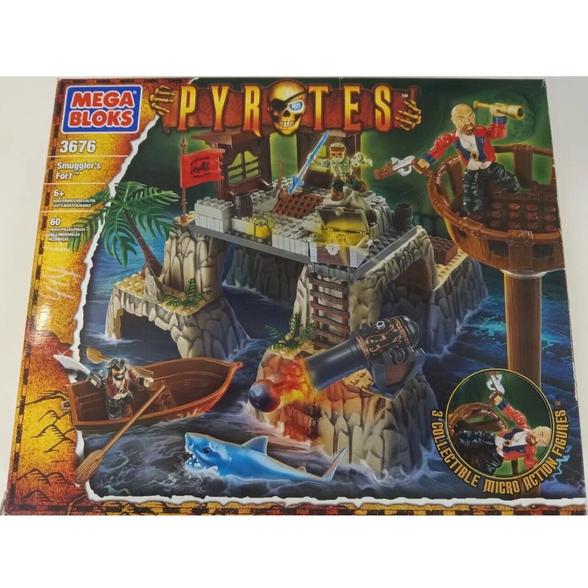 Mega Bloks Pyrates Smugglers Cove Figures Set 3676 Pirate Theme