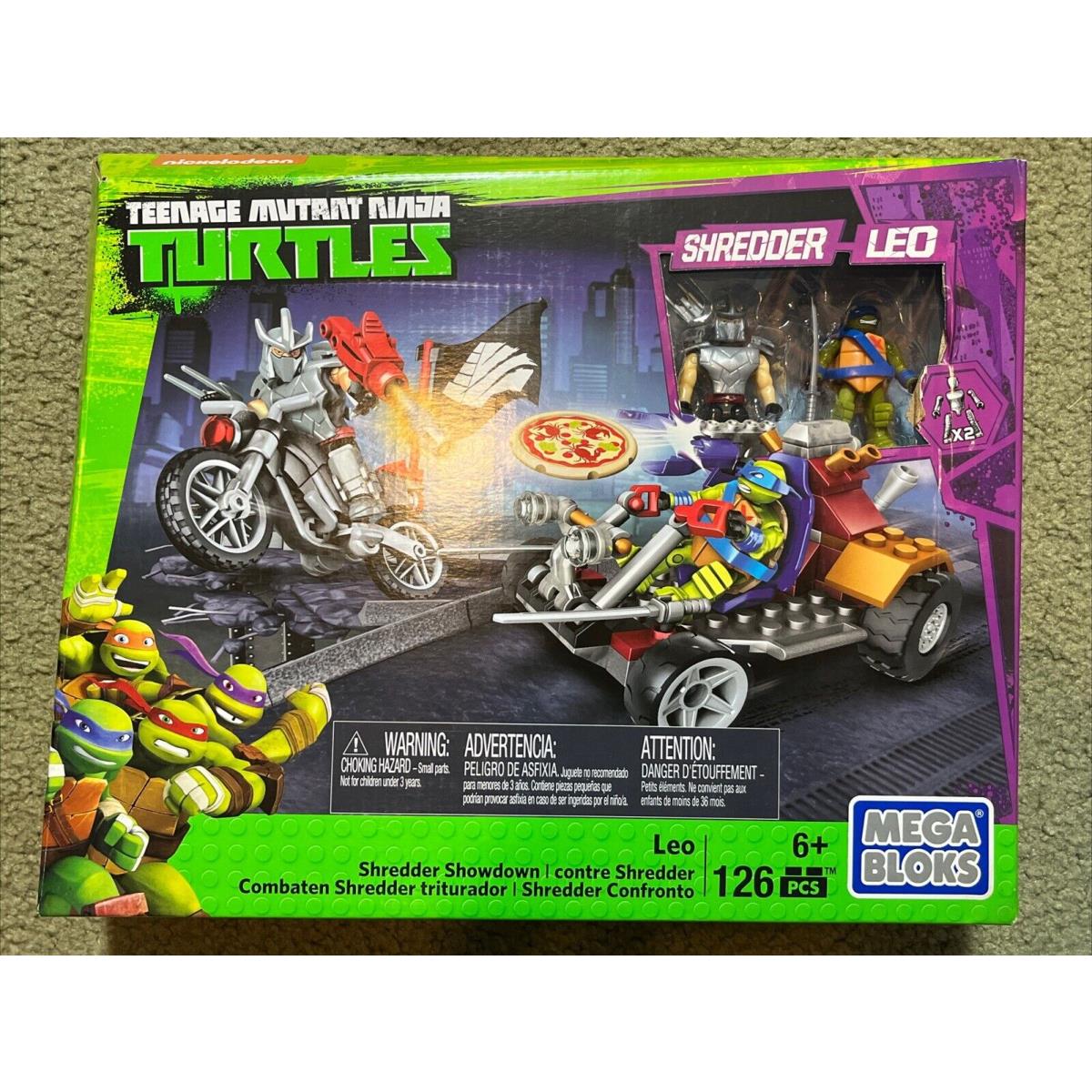 2015 Mega Bloks Leo Shredder Teenage Mutant Ninja Turtles 126 Pcs