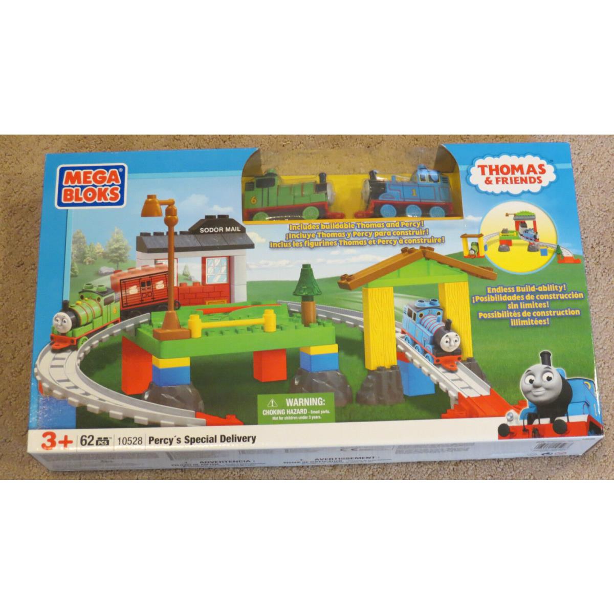 Mega Bloks Percy`s Special Delivery 10528 62pc Ages 3+ Thomas Friends