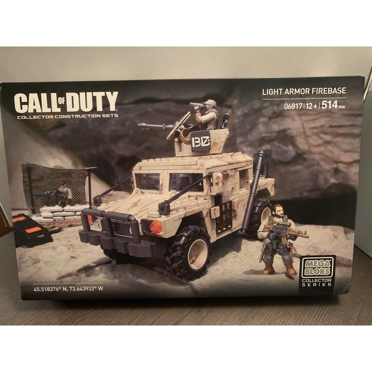 Mega Bloks - Call of Duty Light Armor Firebase Building Set 06817 514 Pcs