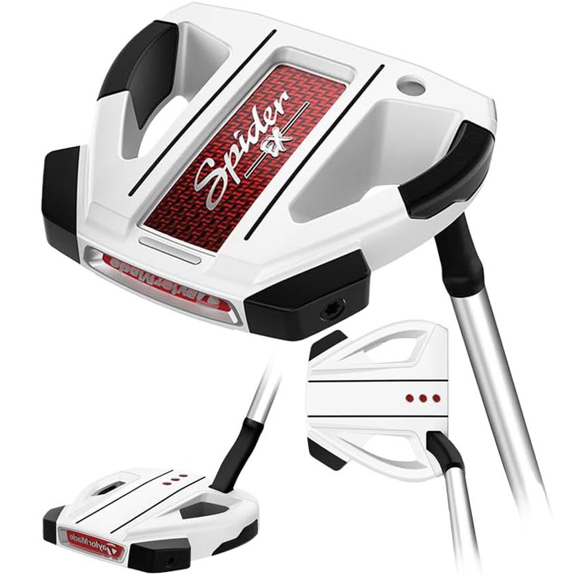 Taylormade Left Handed Spider EX White Putter Flow Neck - White