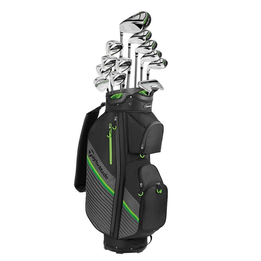 2022 Taylormade Rbz Speedlite Full Set 13 Pieces RH 12 Clubs + 1 Cart Bag - Chrome