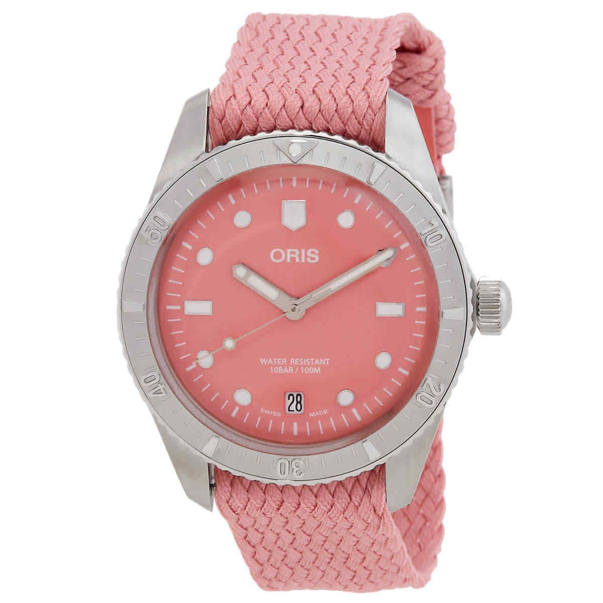 Oris Divers Sixty-five Automatic Pink Dial Unisex Watch 01 733 7771 4058-07