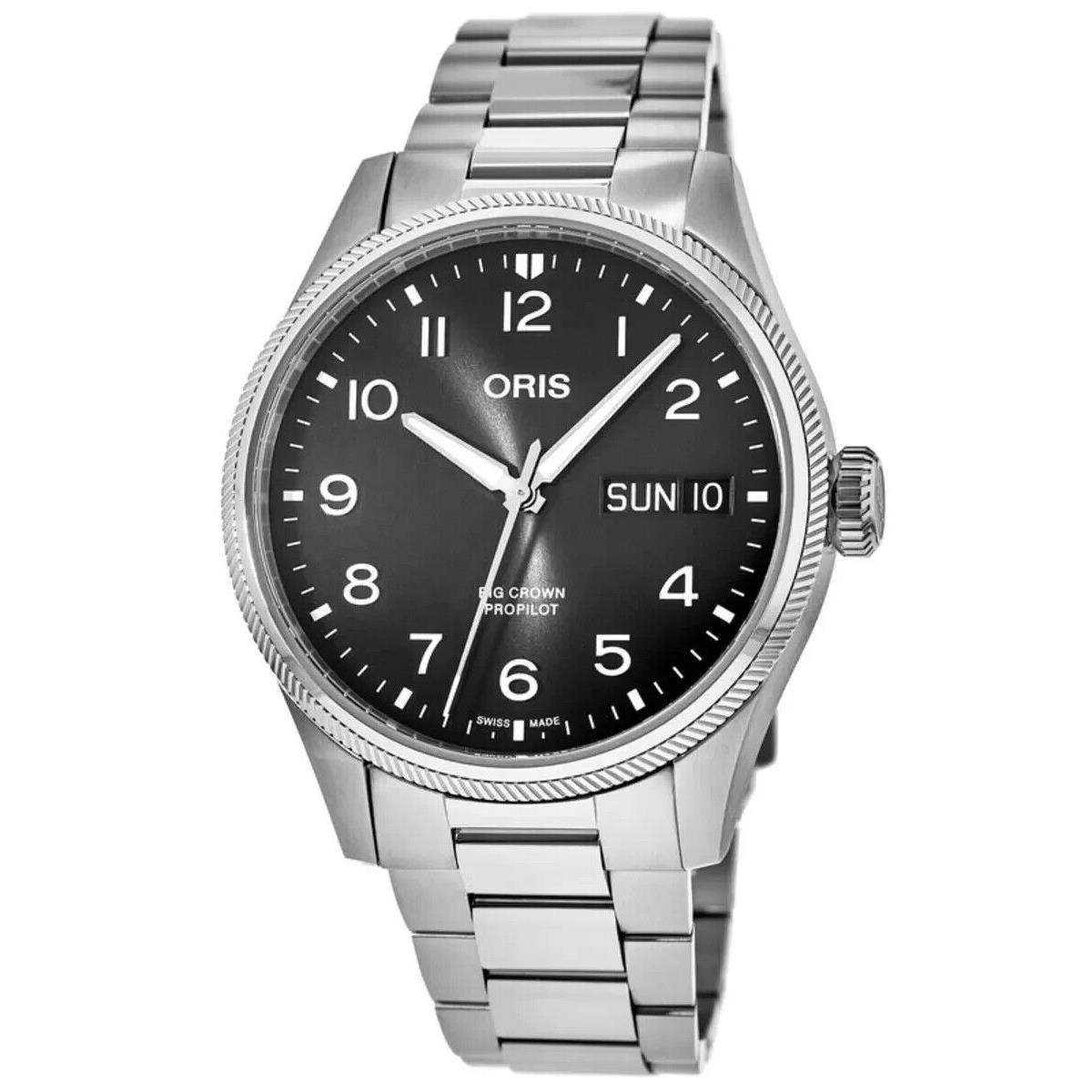 Oris Big Crown Propilot Grey Men`s Watch 01 752 7760 4063-07 8 22 08P