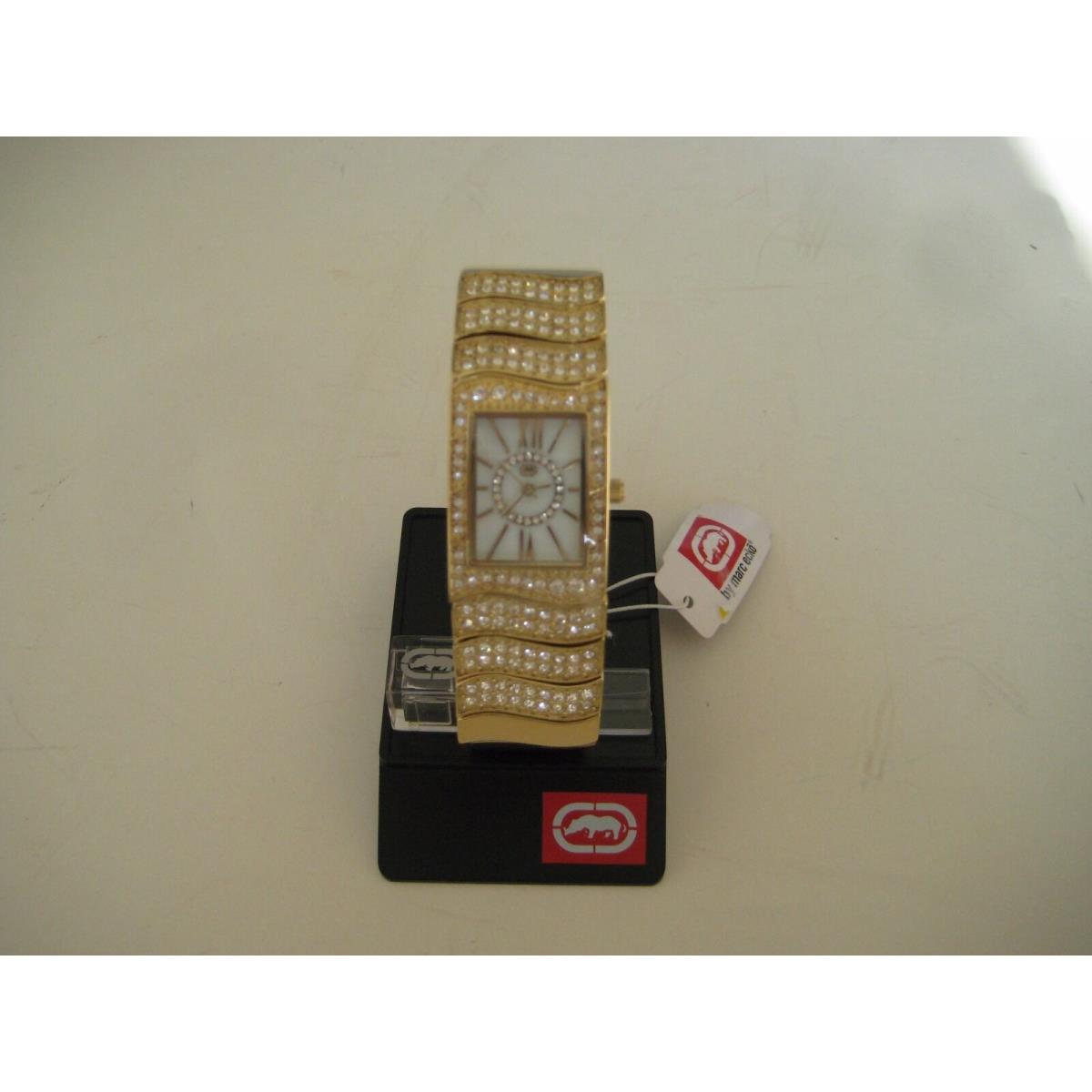 Rhino by Marc Ecko E8M124MV Goldband Wavelength Crystal Accented Watch