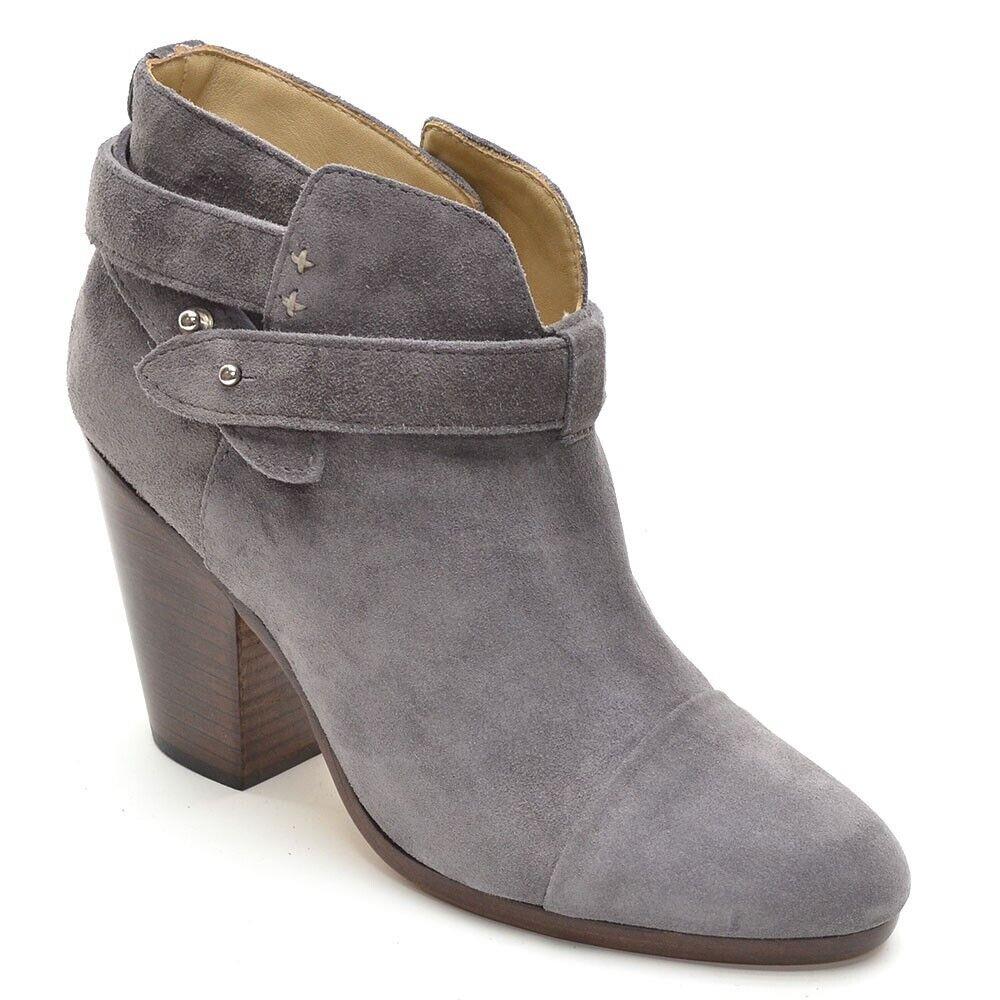 Ladies Rag Bone Harrow Booties 37 / 6.5 Granite Suede Boots