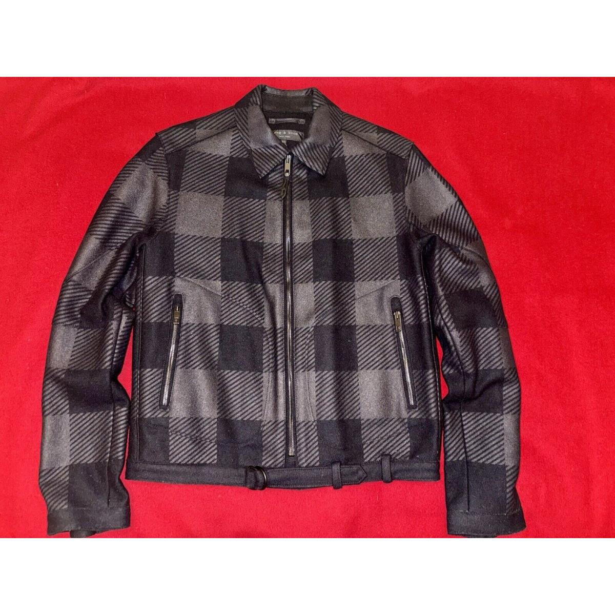 Rag Bone Buffalo Plaid Wool Felt Jacket/coat. 40/M