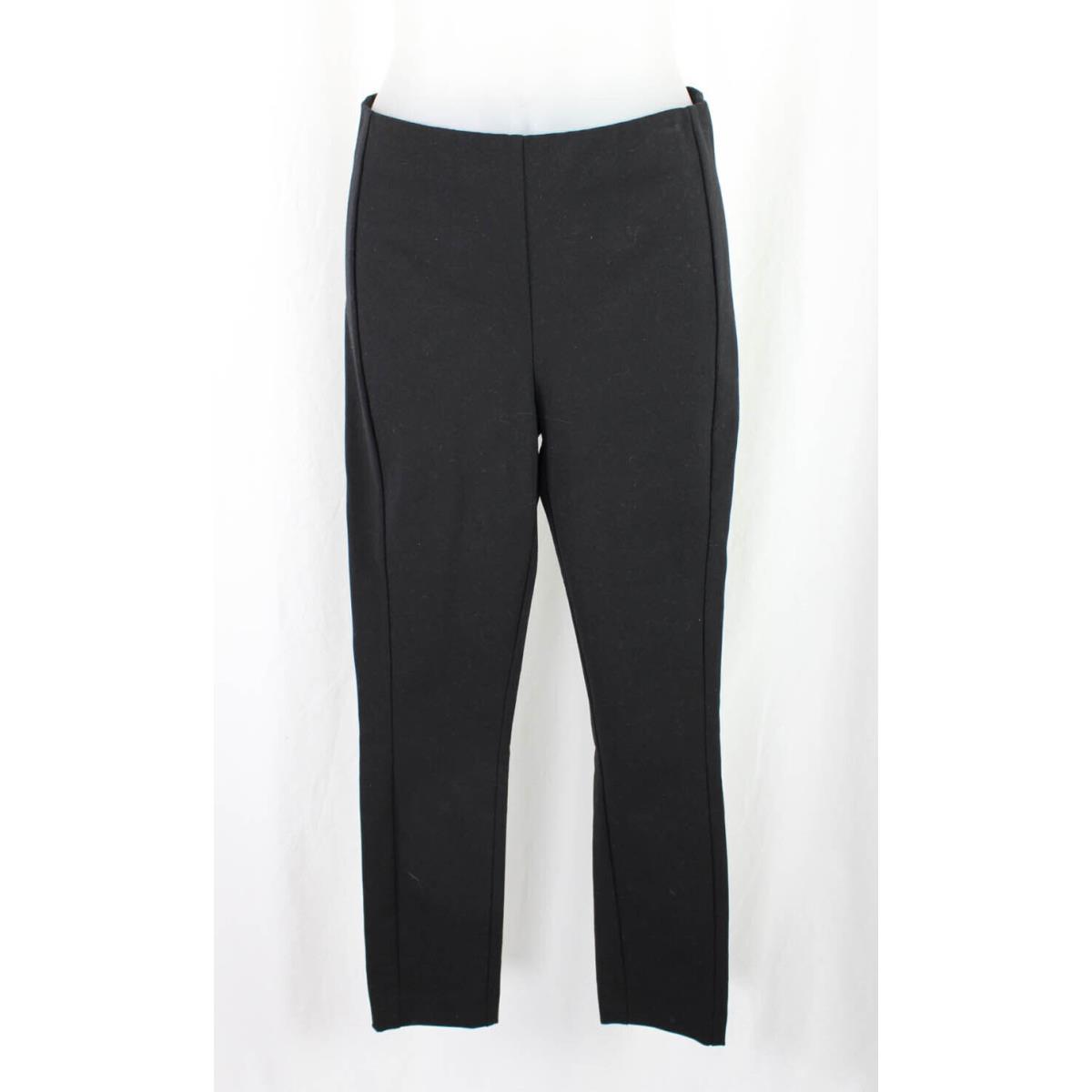 Rag Bone Women`s Black Cotton Blend Mid Rise Back Zip Simone Pants Size 0