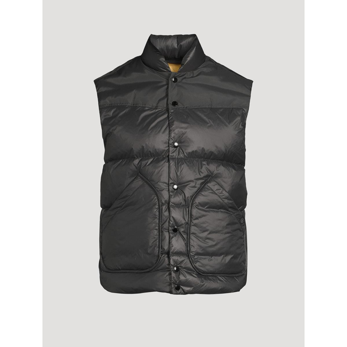 Rag Bone Men`s Black Shield Down Vest Size L SJ968