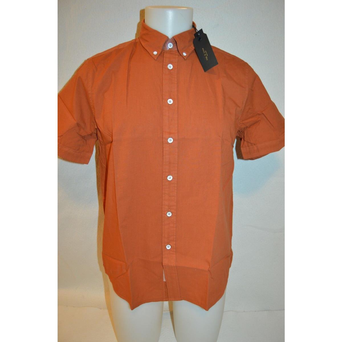 Rag Bone Man`s Smith Short Sleeved Casual Shirt Size Small Retail