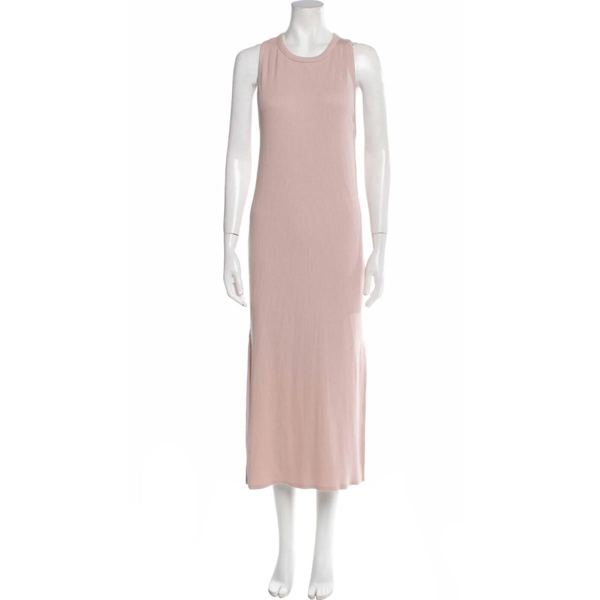 Rag Bone Pale Pink Ribbed Midi Tank Top Dress Size XL