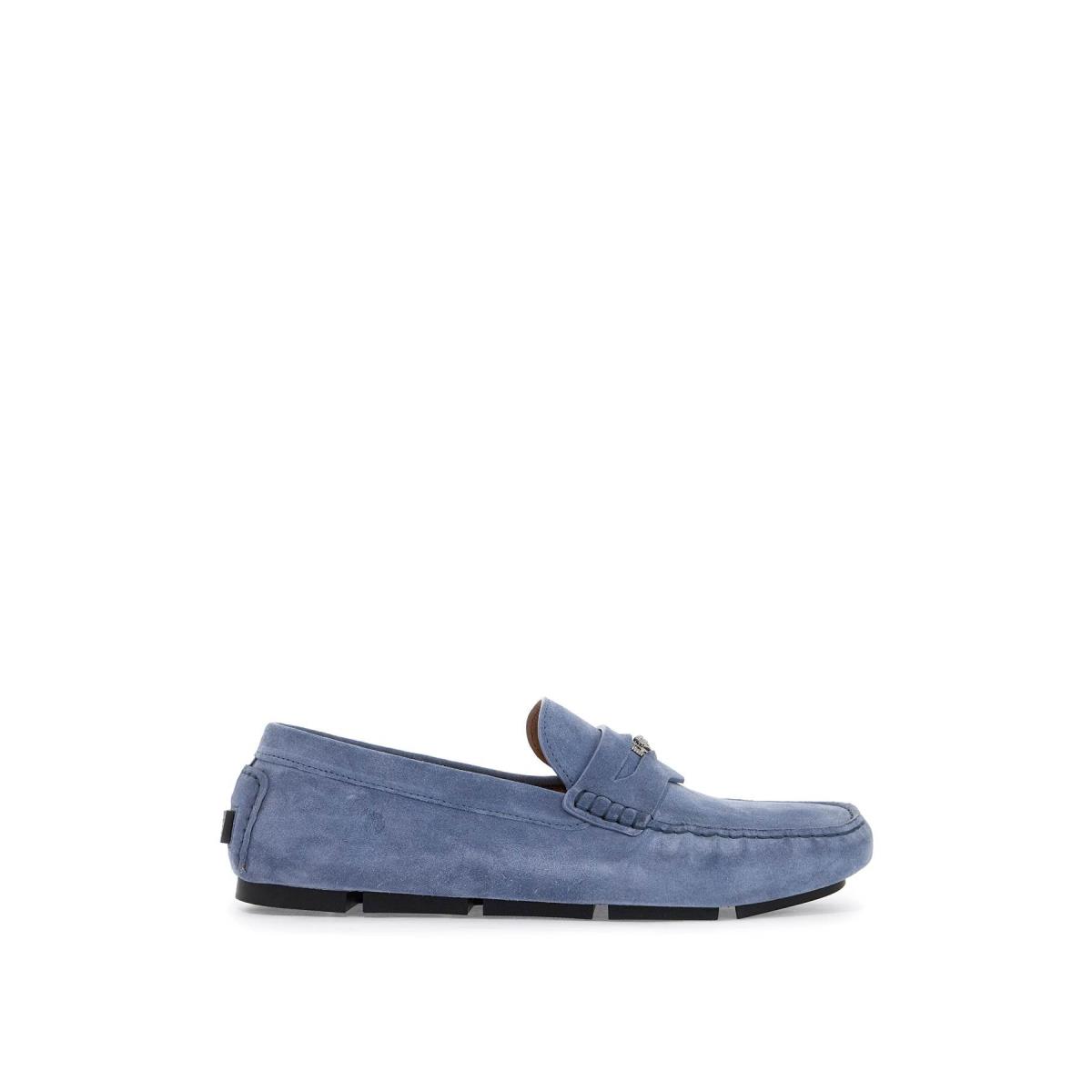 Versace Suede Medusa Biggie Loafers Shoes