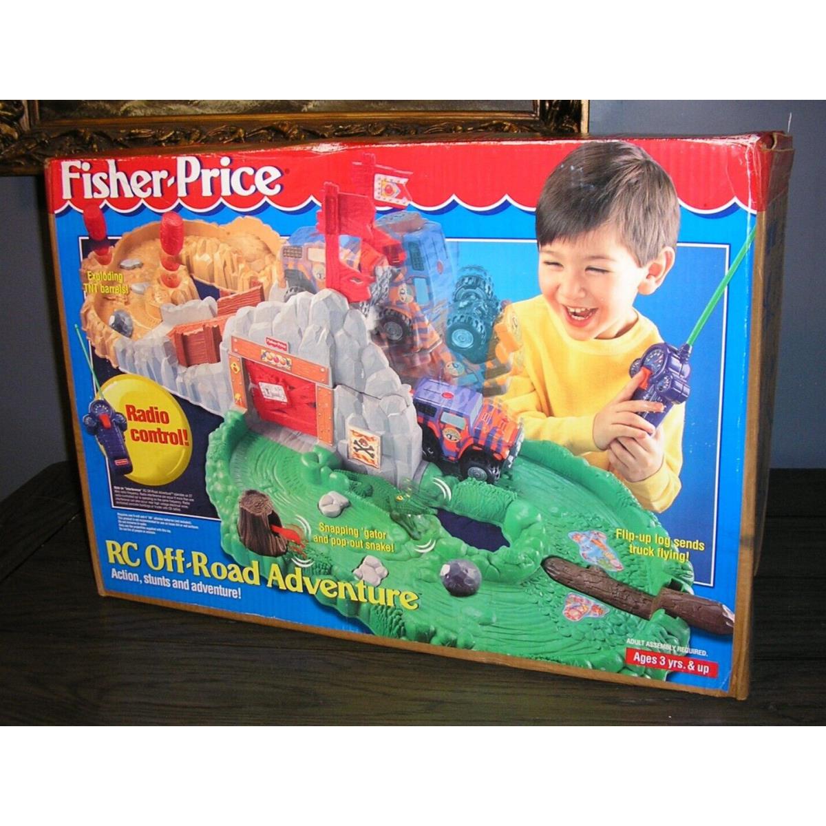 Fisher Price Toy RC Off Road Race Track Radio Control Playset 1999