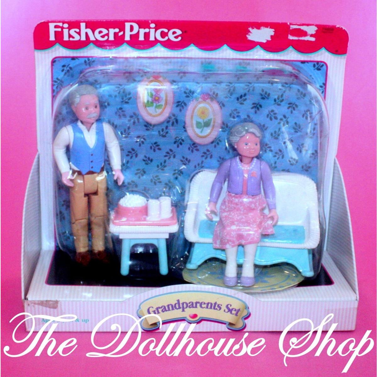 Fisher Price Loving Family Dollhouse Dolls Grandparents Set