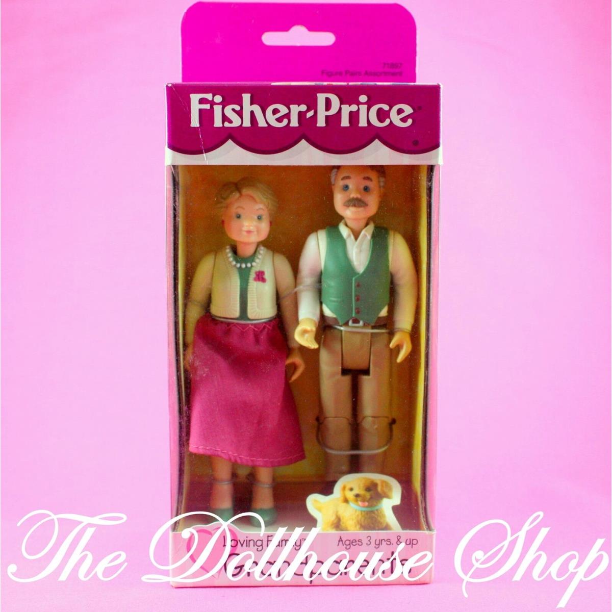 Fisher Price Loving Family Dollhouse Dolls Grandparents Set