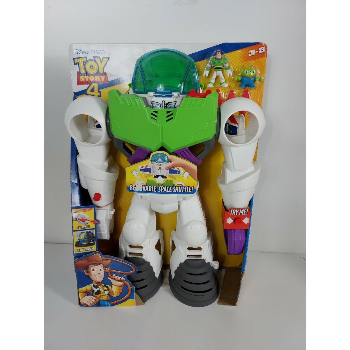 Fisher-price Imaginext Disney Toy Story 4 Buzz Lightyear Robot Space Shuttle 21