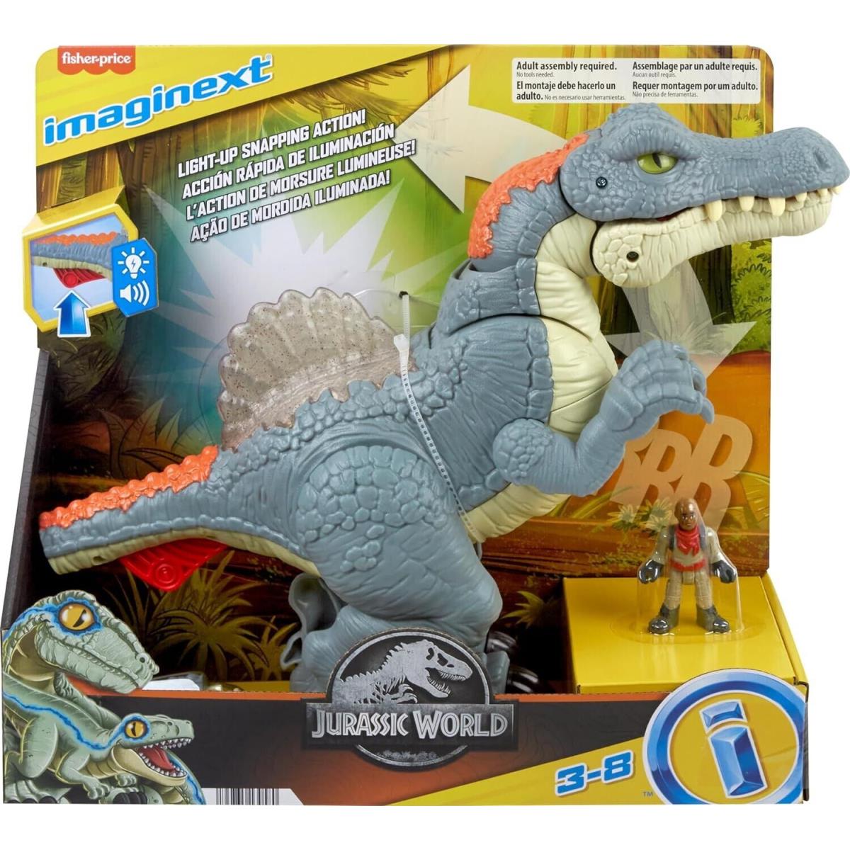 Fisher Price Jurassic World Imaginext Ultra Snap Spinosaurus Figure Set