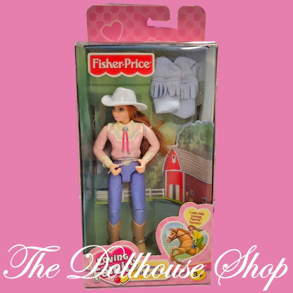 Fisher Price Loving Family Dollhouse Western Rider Mom Doll Cowgirl