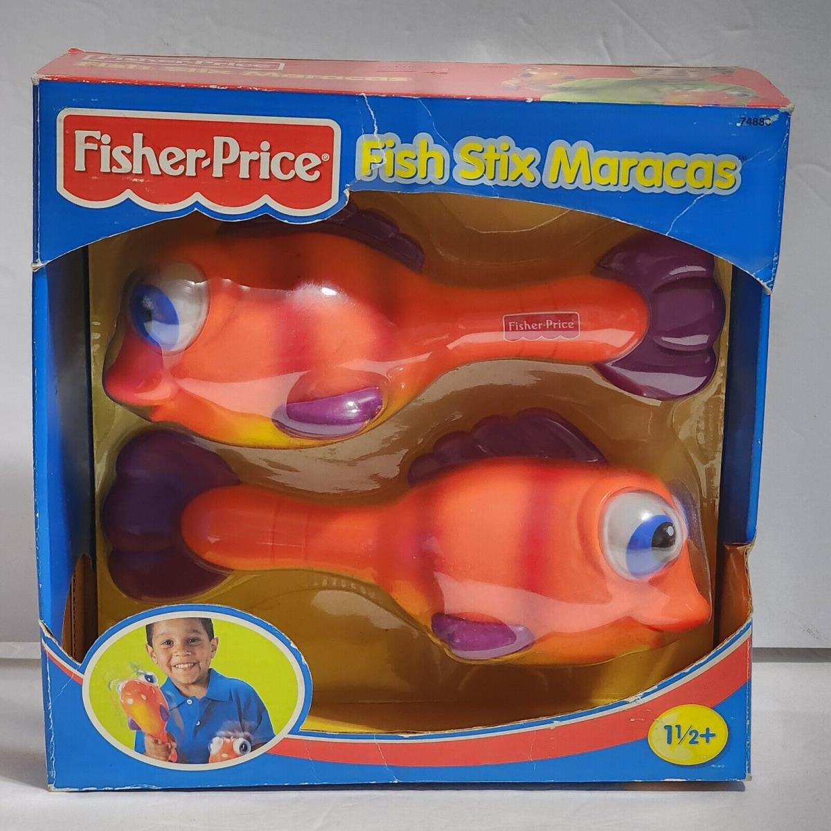 Fisher-price Fish Stix Maracas Vintage 1999 74880 Mattel Rare Htf