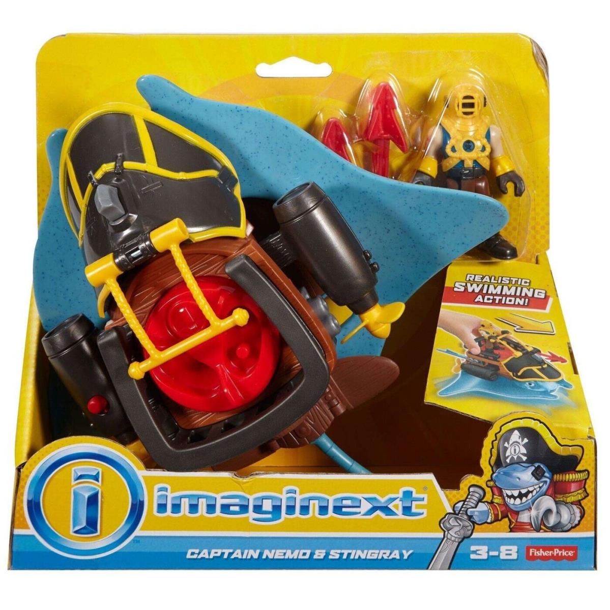 Fisher Price Imaginext Captain Nemo Stingray Figure Set