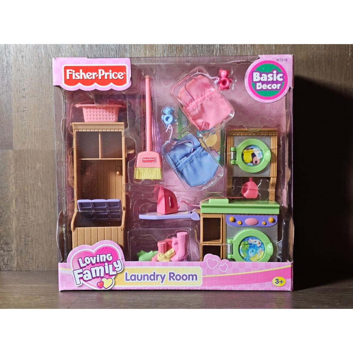 Fisher Price Loving Family Laundry Room Basic Decor Doll Furniture 2006