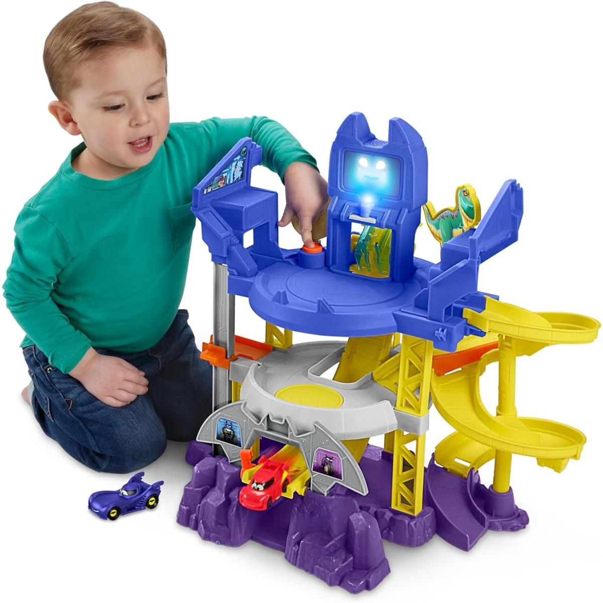 Fisher-price DC Batwheels Toy Car Race Track Playset Launch