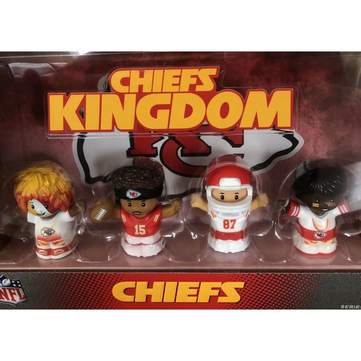 Little People Collector Nfl Football Kansas City Chiefs Mahomes Kelce 4 Figures