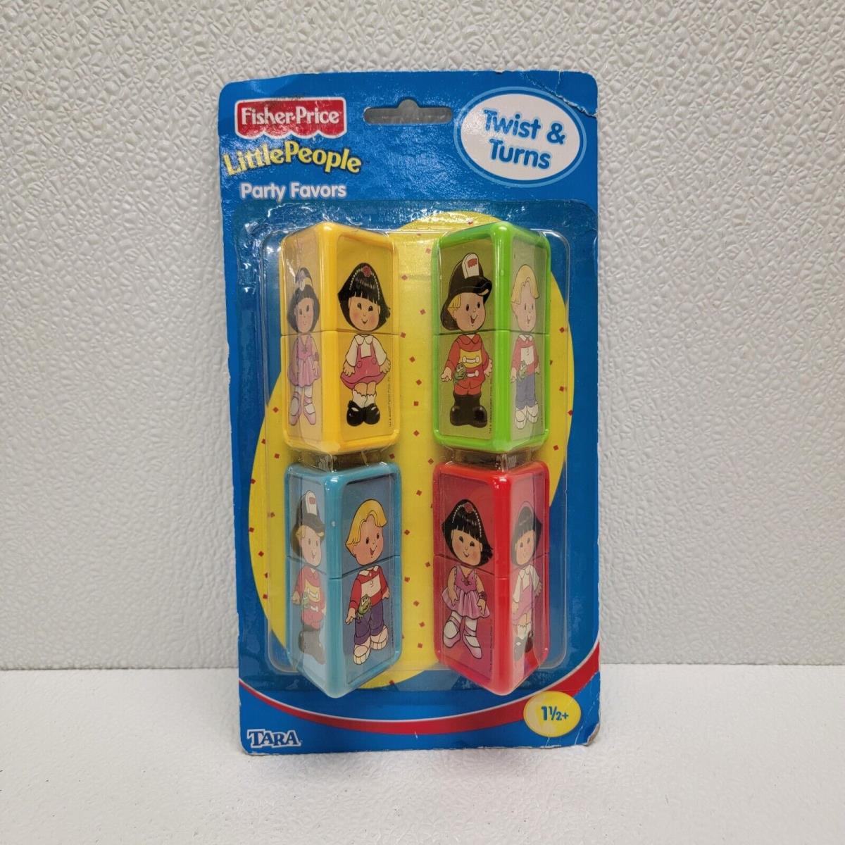 Vintage 2000 Fisher Price Little People Twist Turns 4 Toys - In Package