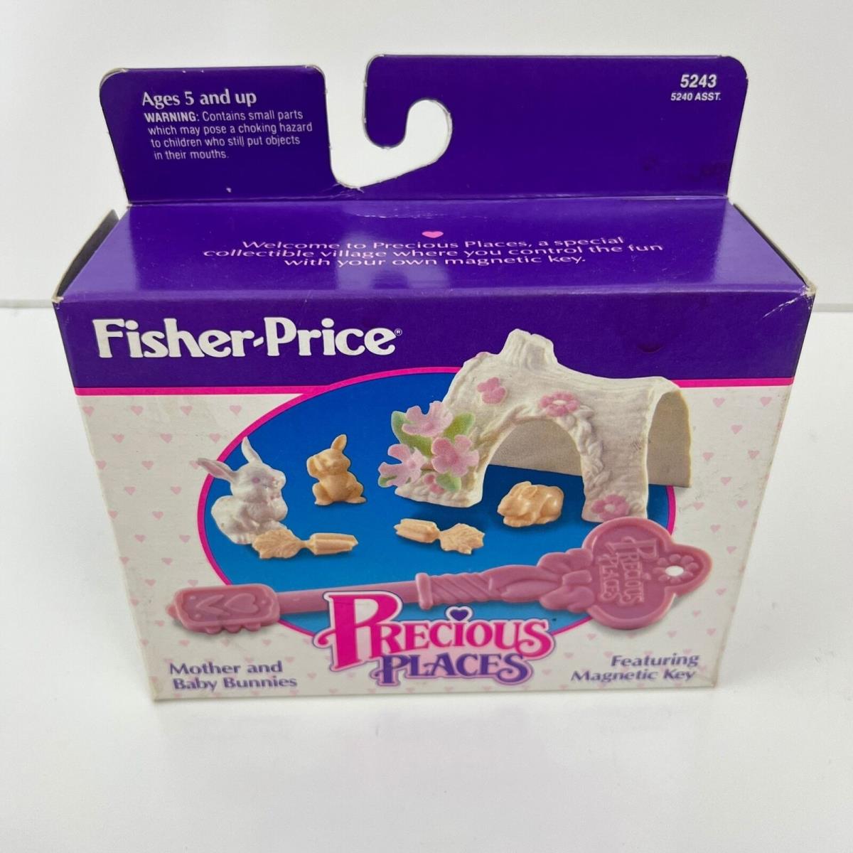 Vintage Fisher Price Precious Places - Mother and Baby Bunnies 5243