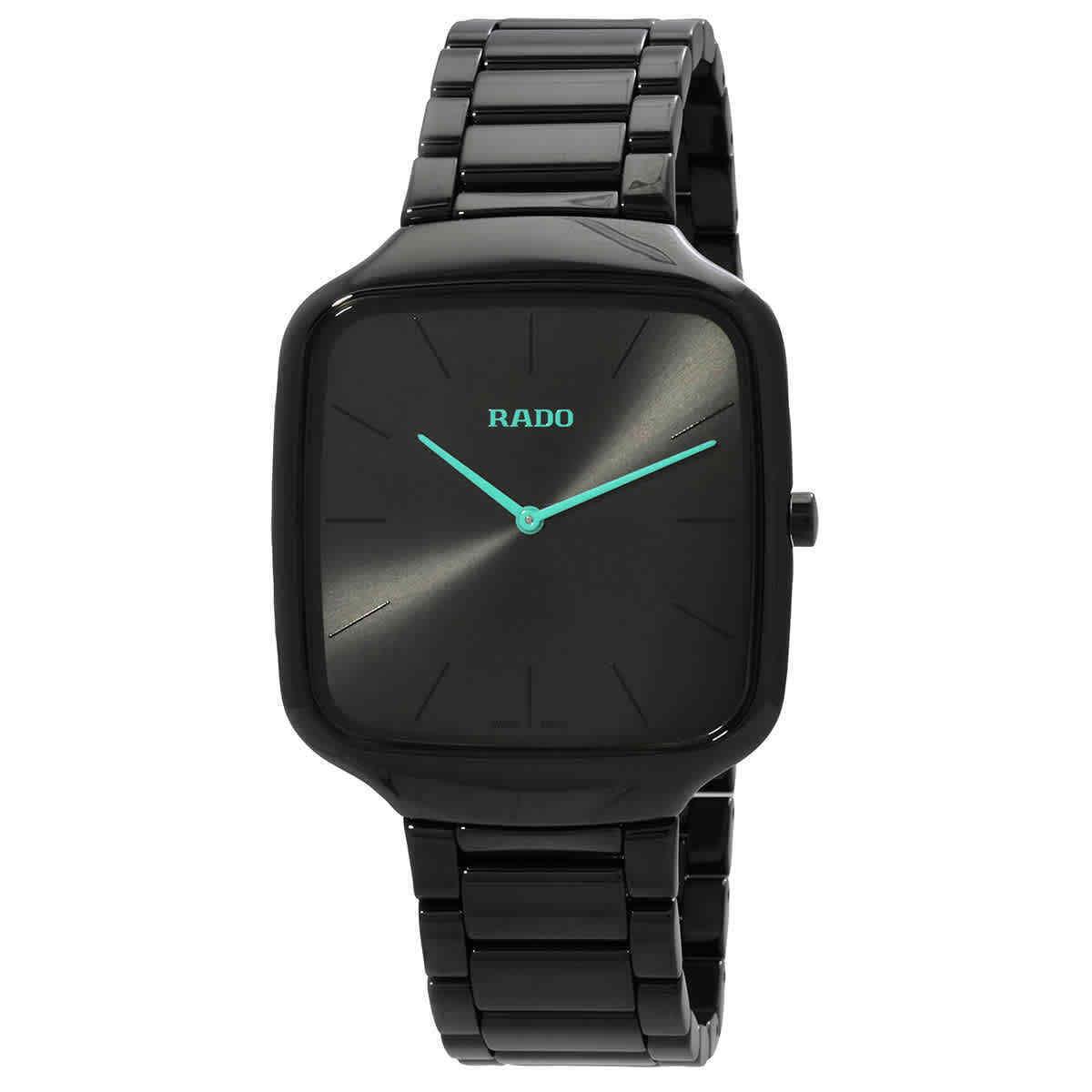 Rado True Square Thinline Quartz Black Dial Unisex Watch R27054152