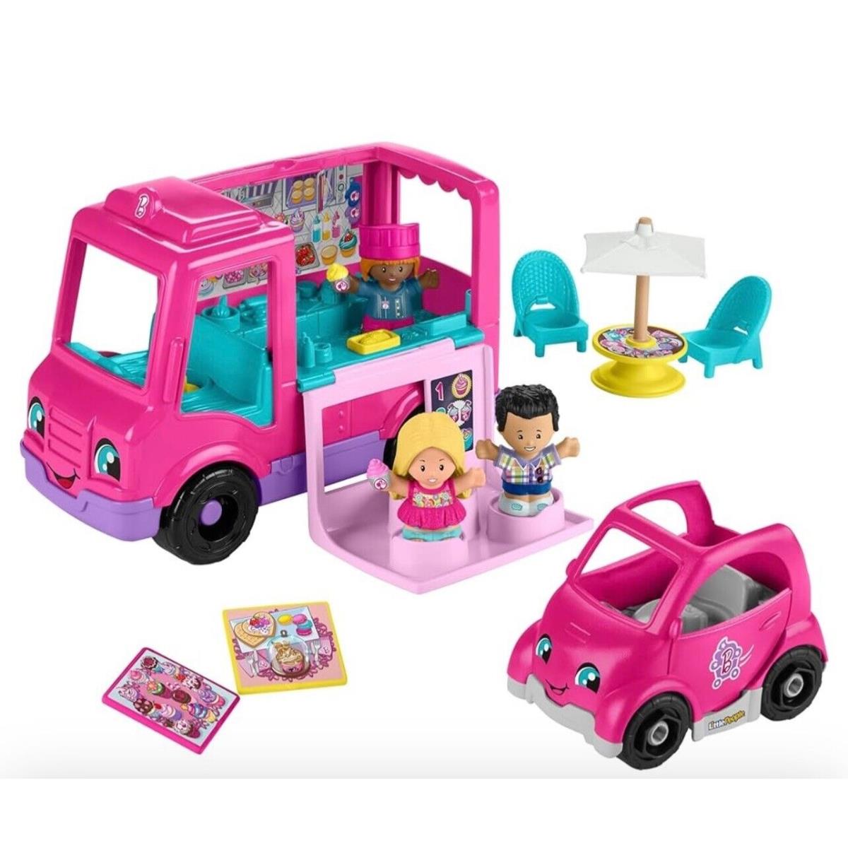 Fisher-price Little People Barbie Cupcake Truck Playset Toddler Toy Musical