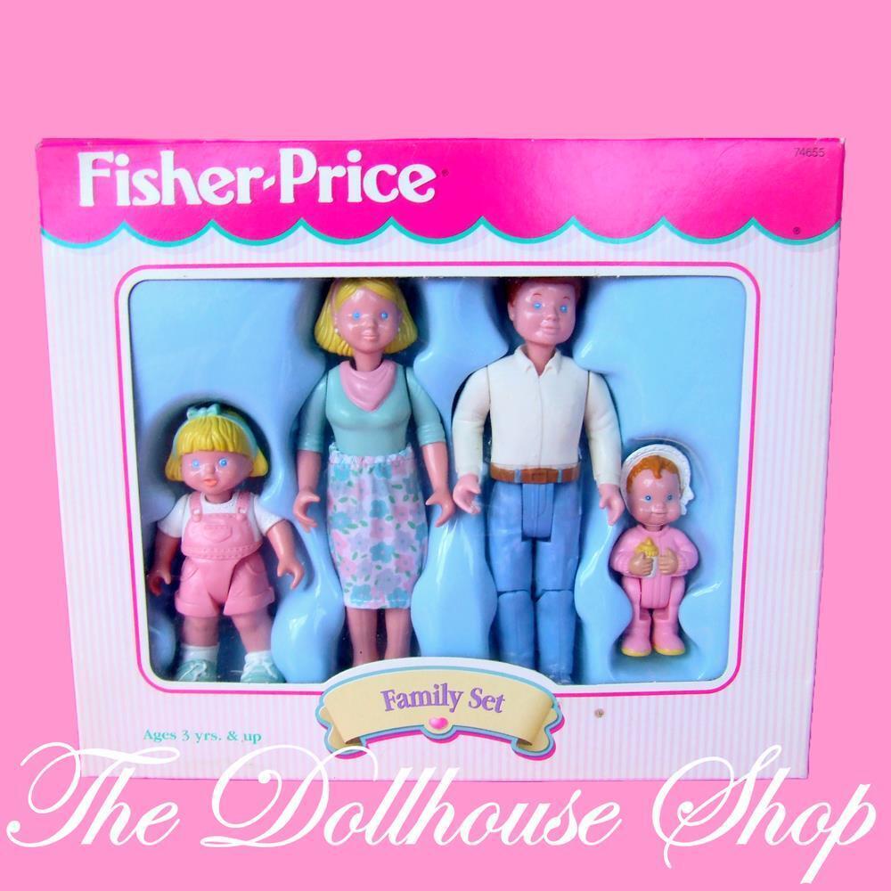 Fisher Price Loving Family Dream Dollhouse Caucasian Family Mom Dad Girl Baby do