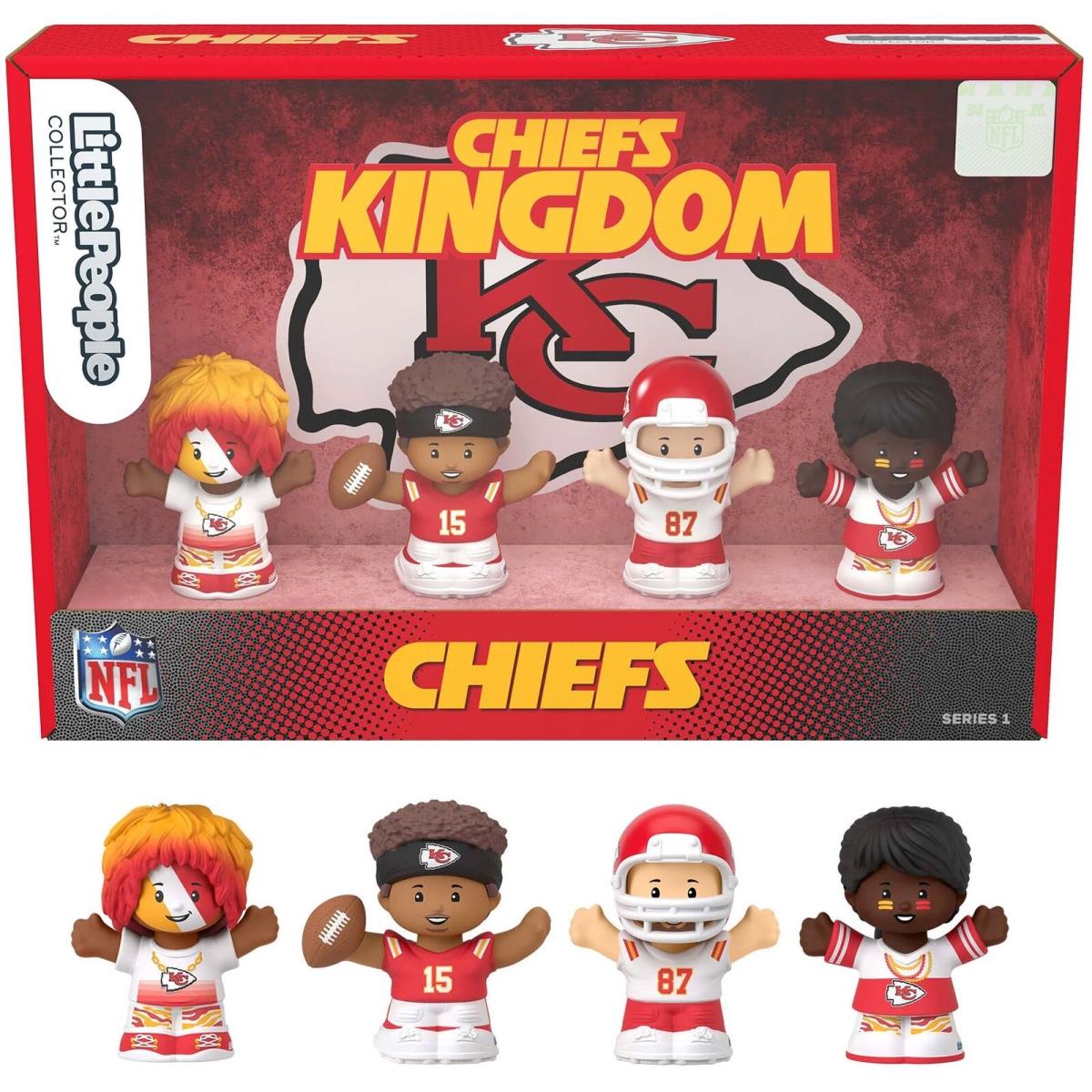 Little People x Nfl Kansas City Chiefs Collector Chiefs Kingdom Figure 4-Pack