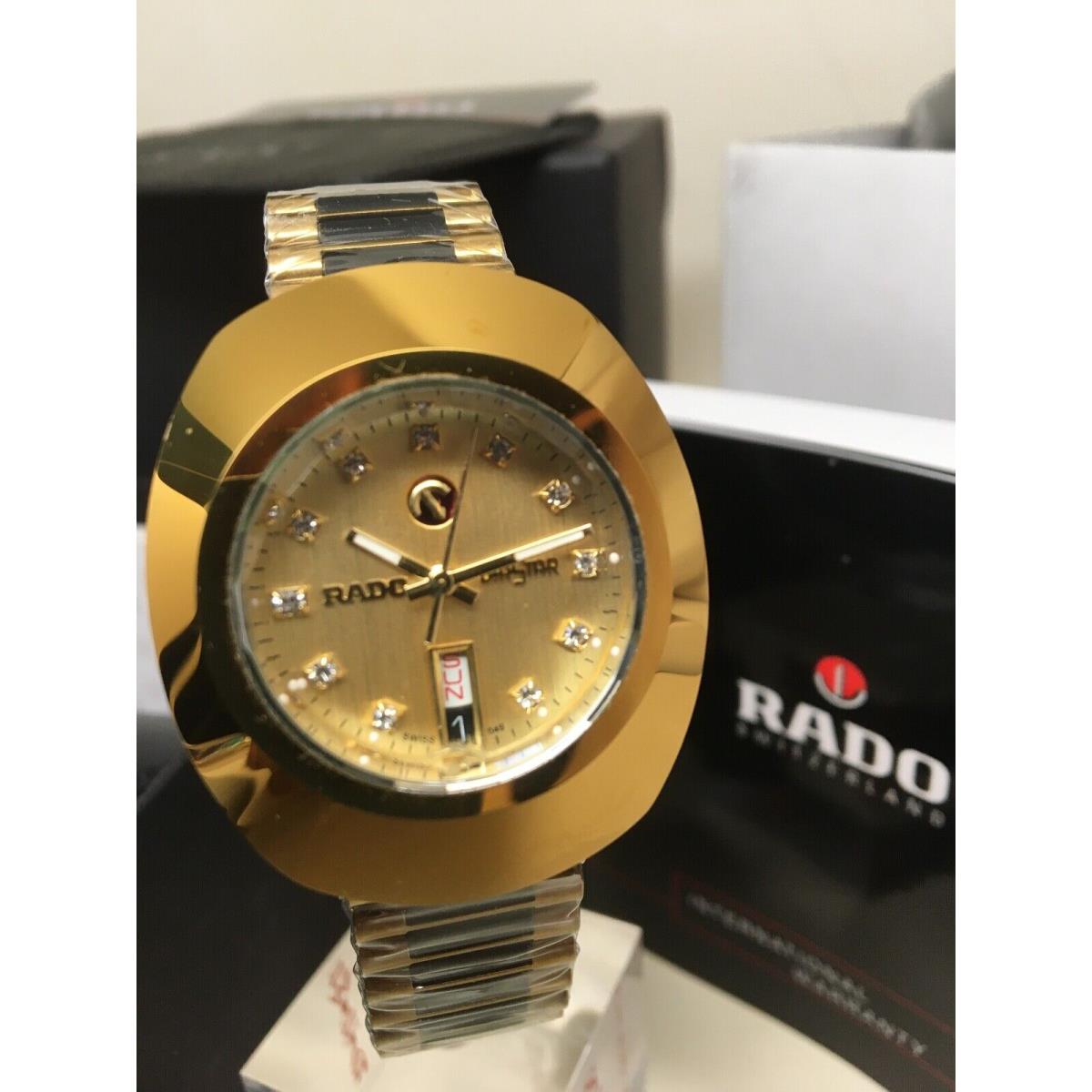 Diastar R12413496 Vintage Automatic Gold Twotone Swiss Men`s Watch by Rado