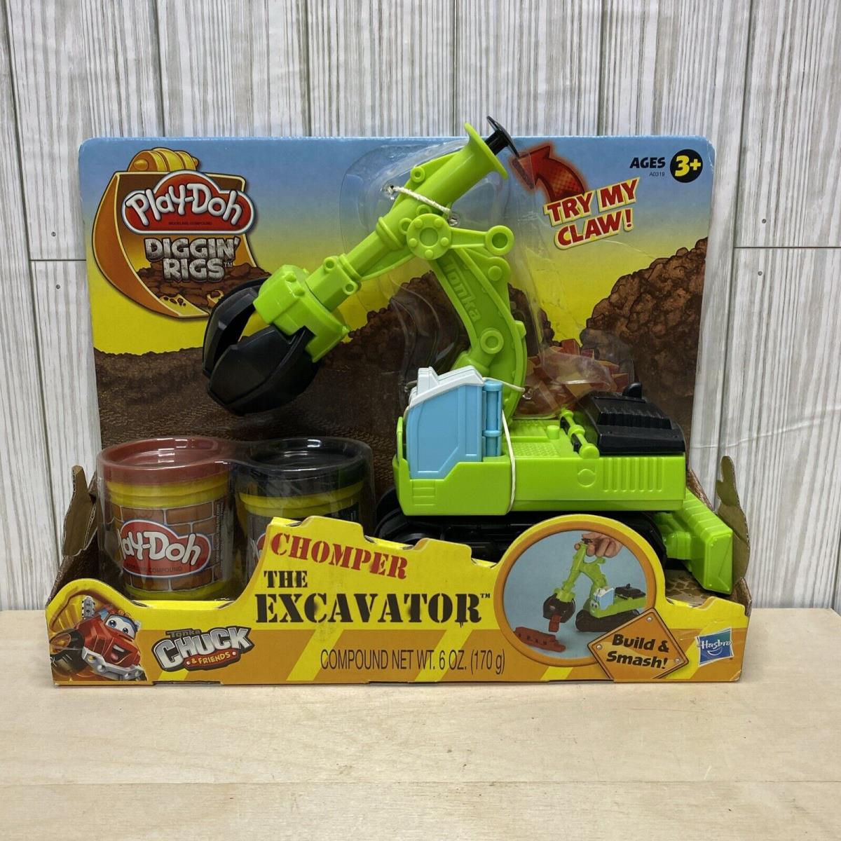 Play-doh Diggin` Rigs Tonka Chuck and Friends Chomper The Excavator Playset 2012