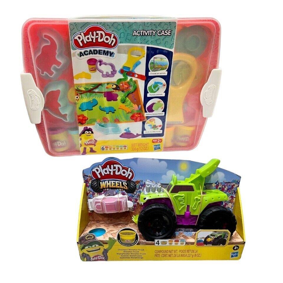 Play-doh Academy Activity Case Wheels Chompin Monster Truck Playset