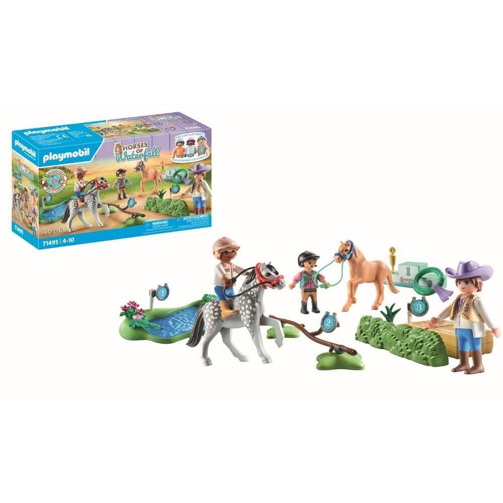 Playmobil Horses of Waterfall 71495 Ponyturnier Spannende Wettk Mpfe f r Kleine