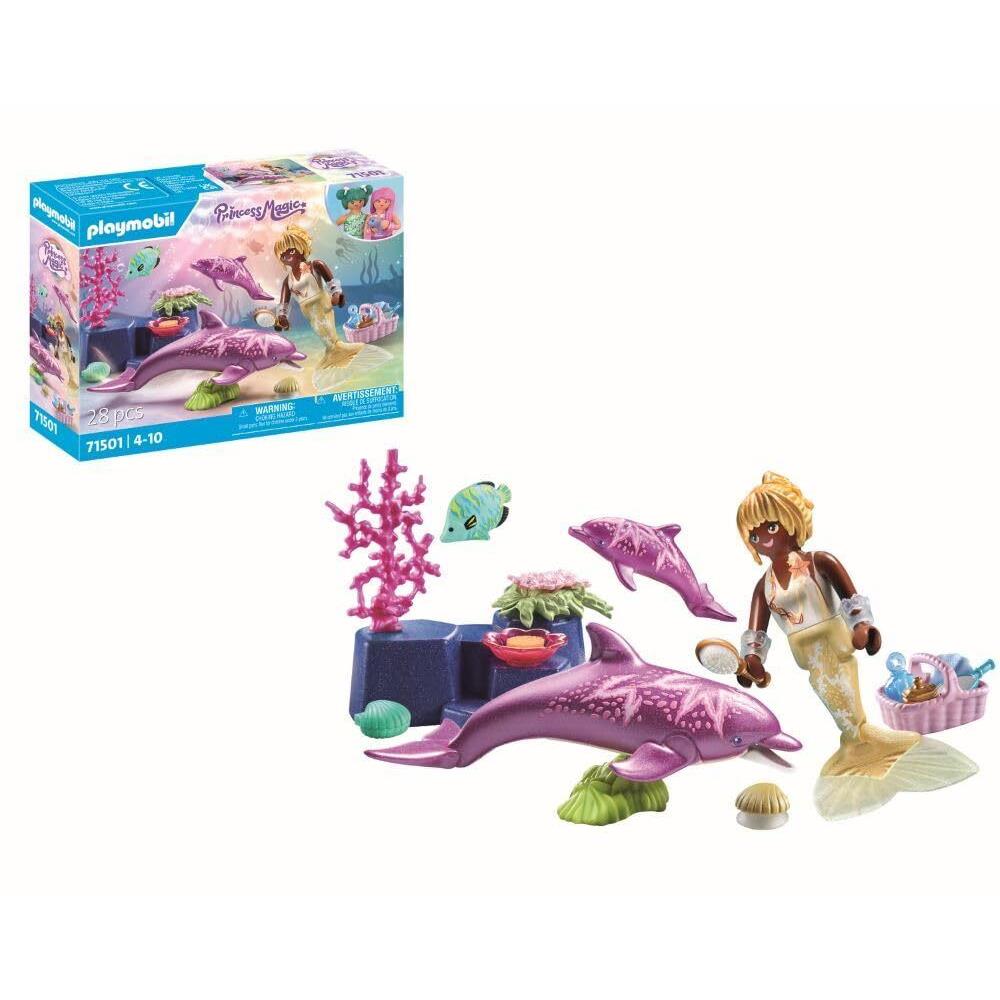 Playmobil 71501 Princess Magic: Mermaid with Dolphins Magical Underwater World