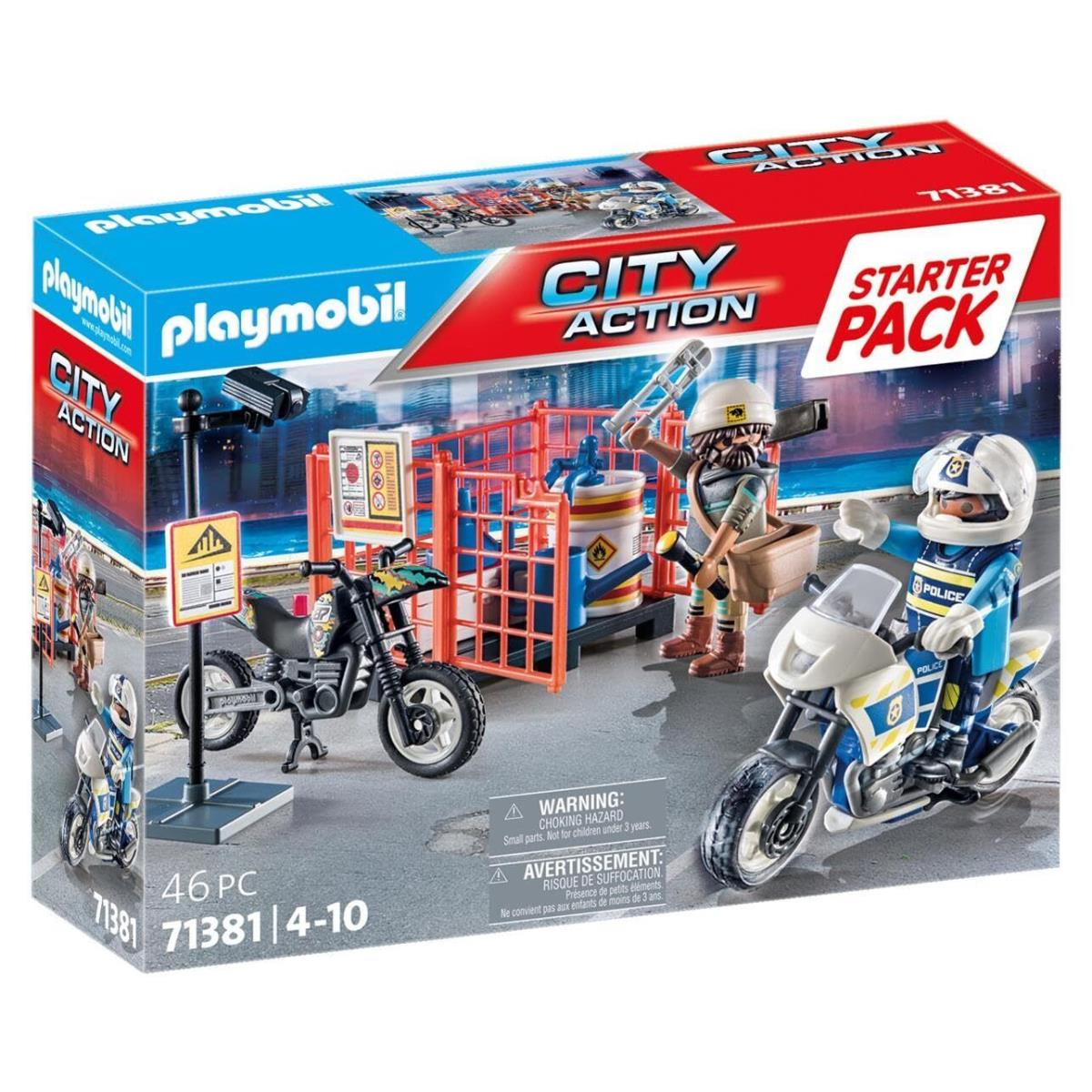 Playmobil 71381 City Action Police Starter Pack Police Gifting Toy Fun Imagina