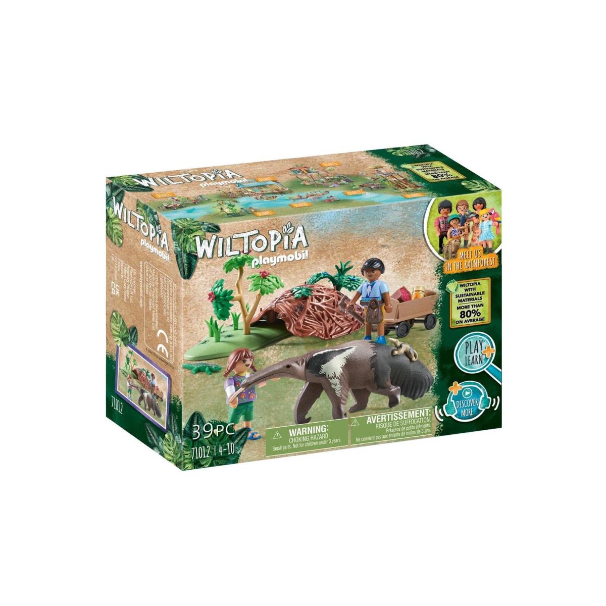 Playmobil Wiltopia 71012 Anteater Care with Toy Animals Sustainable Toy For Chi