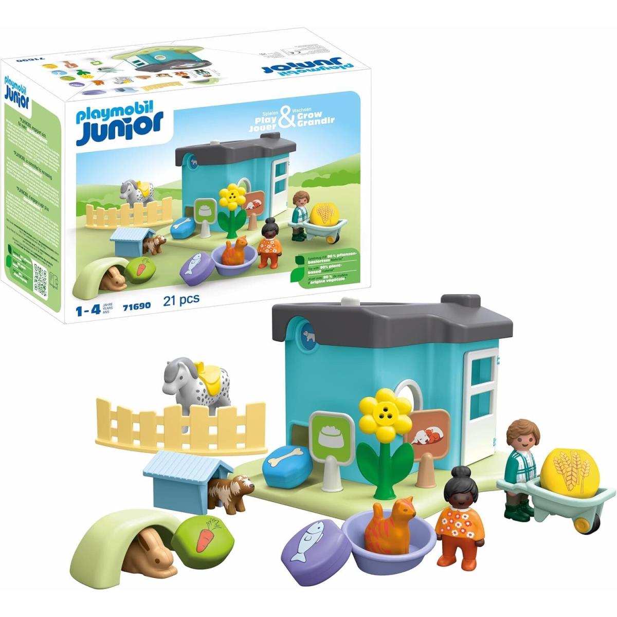 Playmobil Junior 71690 Animal Home with Treat Dispenser