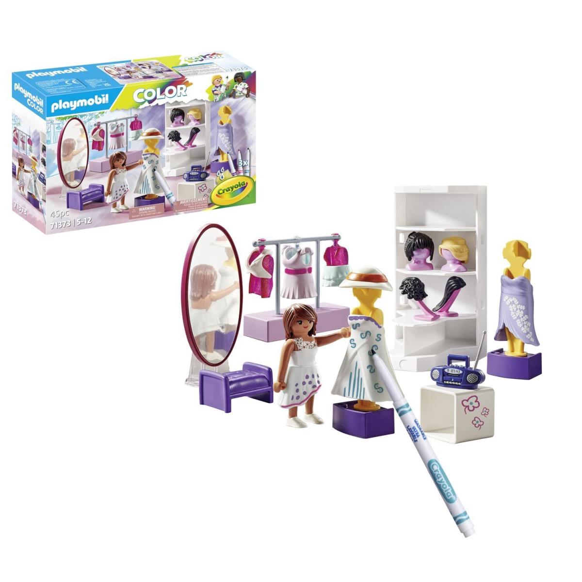 Playmobil 71373 Color Dressing Room Create Unique Designs For Clothing Styles