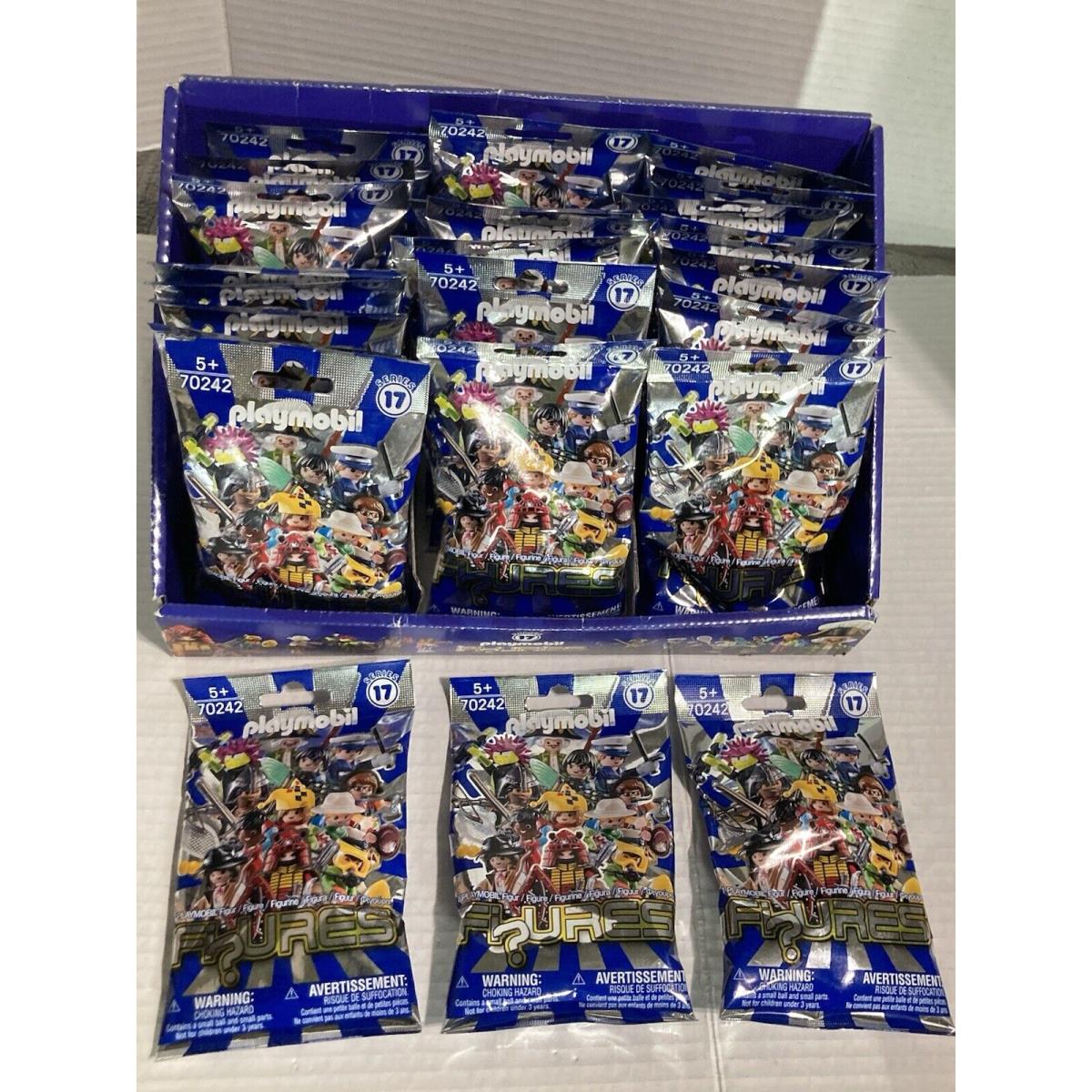 Playmobil 70242 Series 17 Mini Figure Case of 24 Blind Bags in Store Display